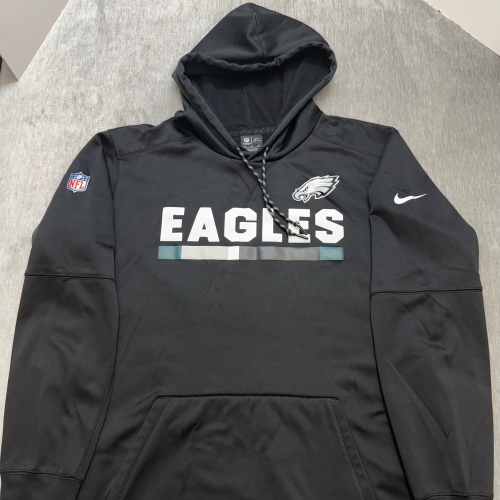 Nike NFL Philadelphia Eagles Dri-FIT  Hoodie Black Mens XL fall football